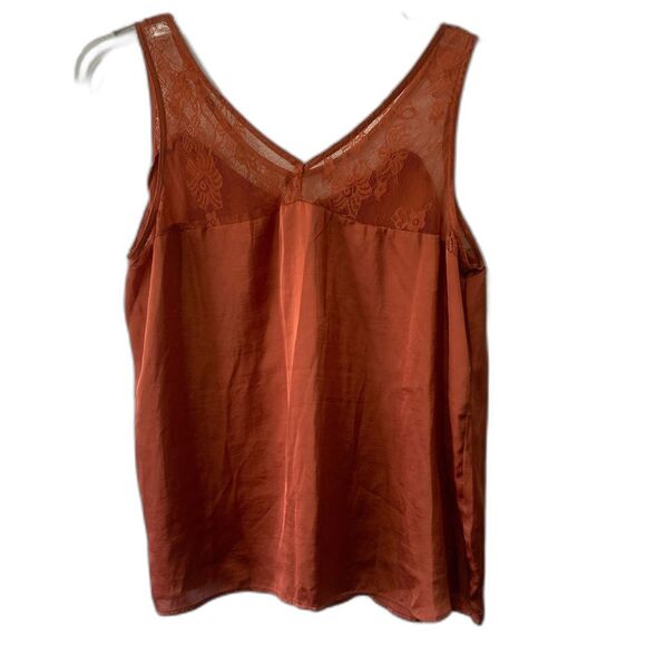 Maurices Satin Camisole Lace Trim Tank Top Sz XXL Coquette - Picture 2 of 6